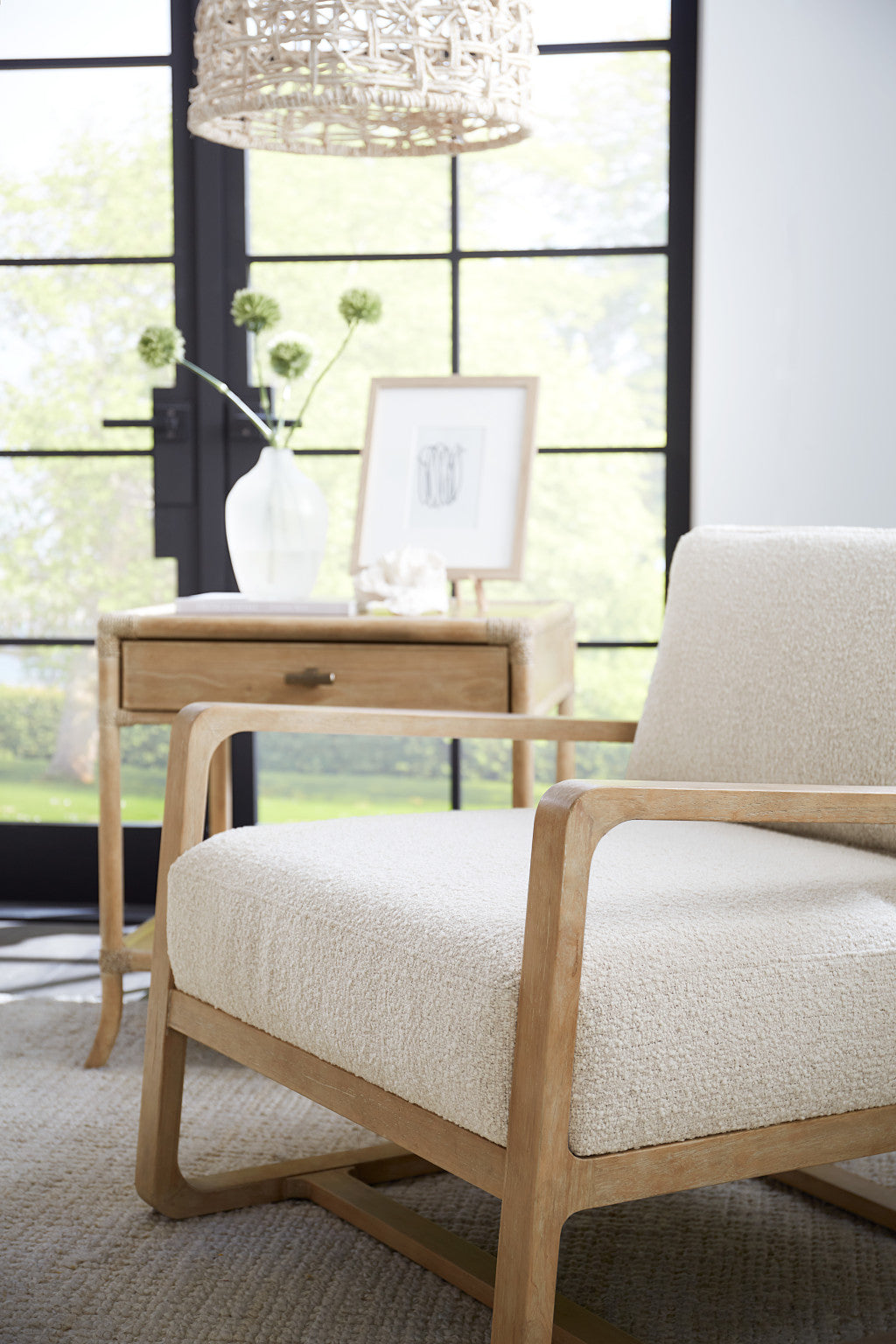 Retreat Pole Rattan End Table