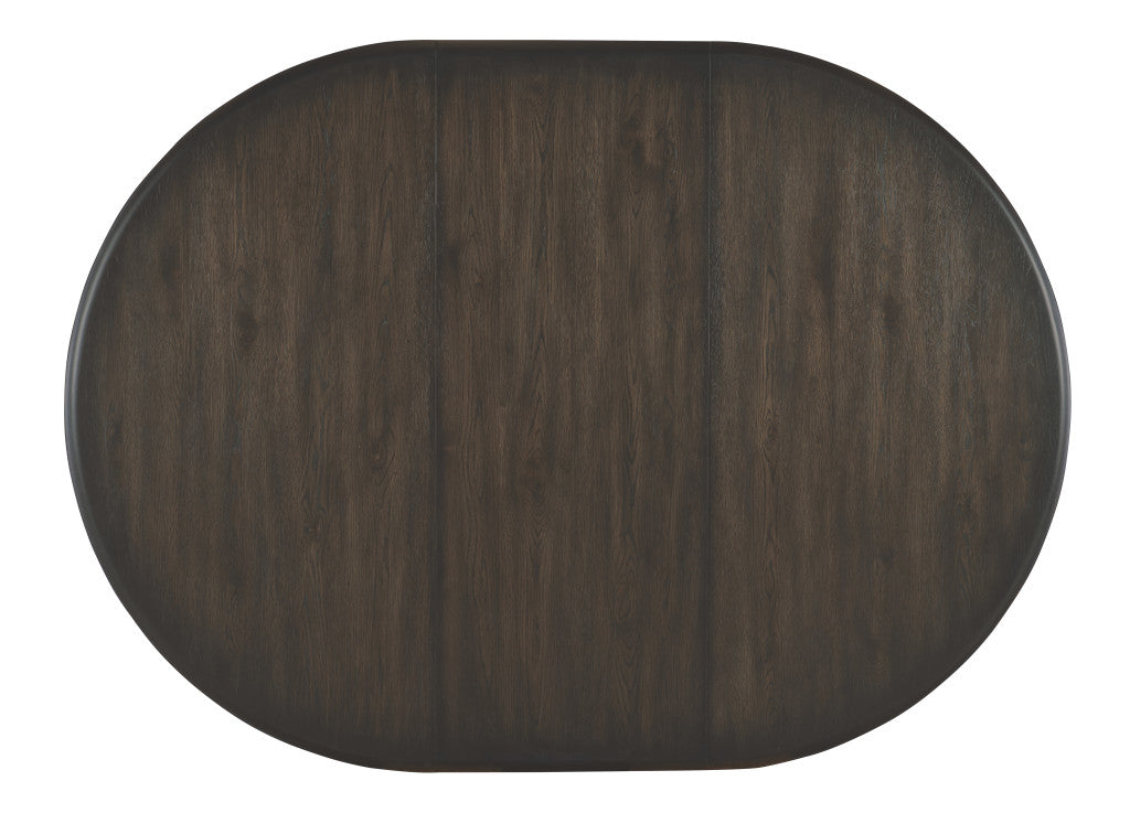 Retreat Pole Rattan Round Dining Table with 1-20in Leaf