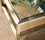 Melange Raising Cane Cocktail Table