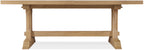 Driftwood Rectangle Dining Table with Two 20-inch Leaves