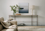 La Grange St James Metal and Stone Console