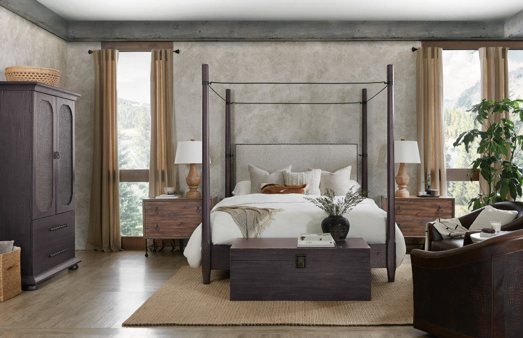 Big Sky Cal King Poster Bed withcanopy