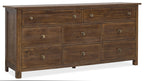 Driftwood Eight-Drawer Dresser