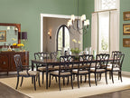 Charleston Rectangle Leg Dining Table w-2-22in Leaves
