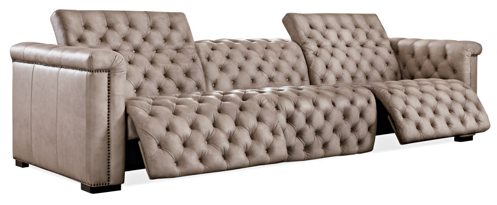 Savion Grandier Power Recliner Sofa with Power Headrest