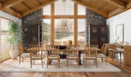 Big Sky Trestle Dining Table with 2-20in Leaves
