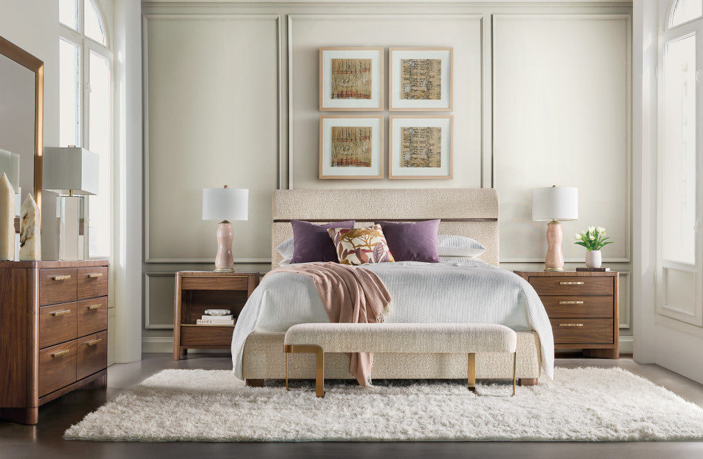 Eleana Upholstered California King Panel Bed