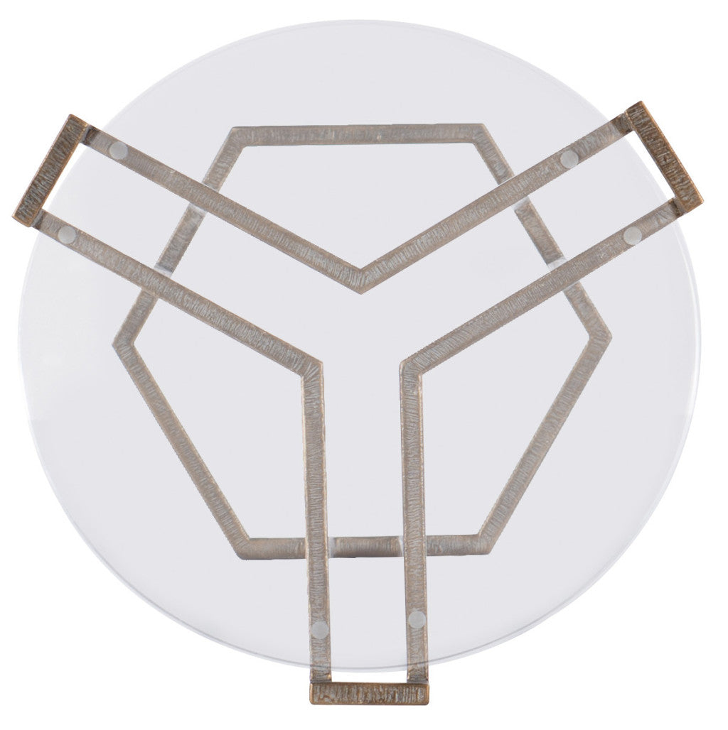Melange Grove Round End Table